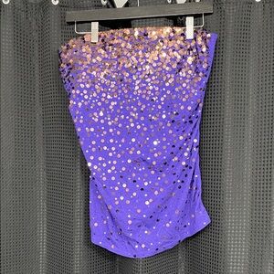 Express Purple Sequin Women's Top